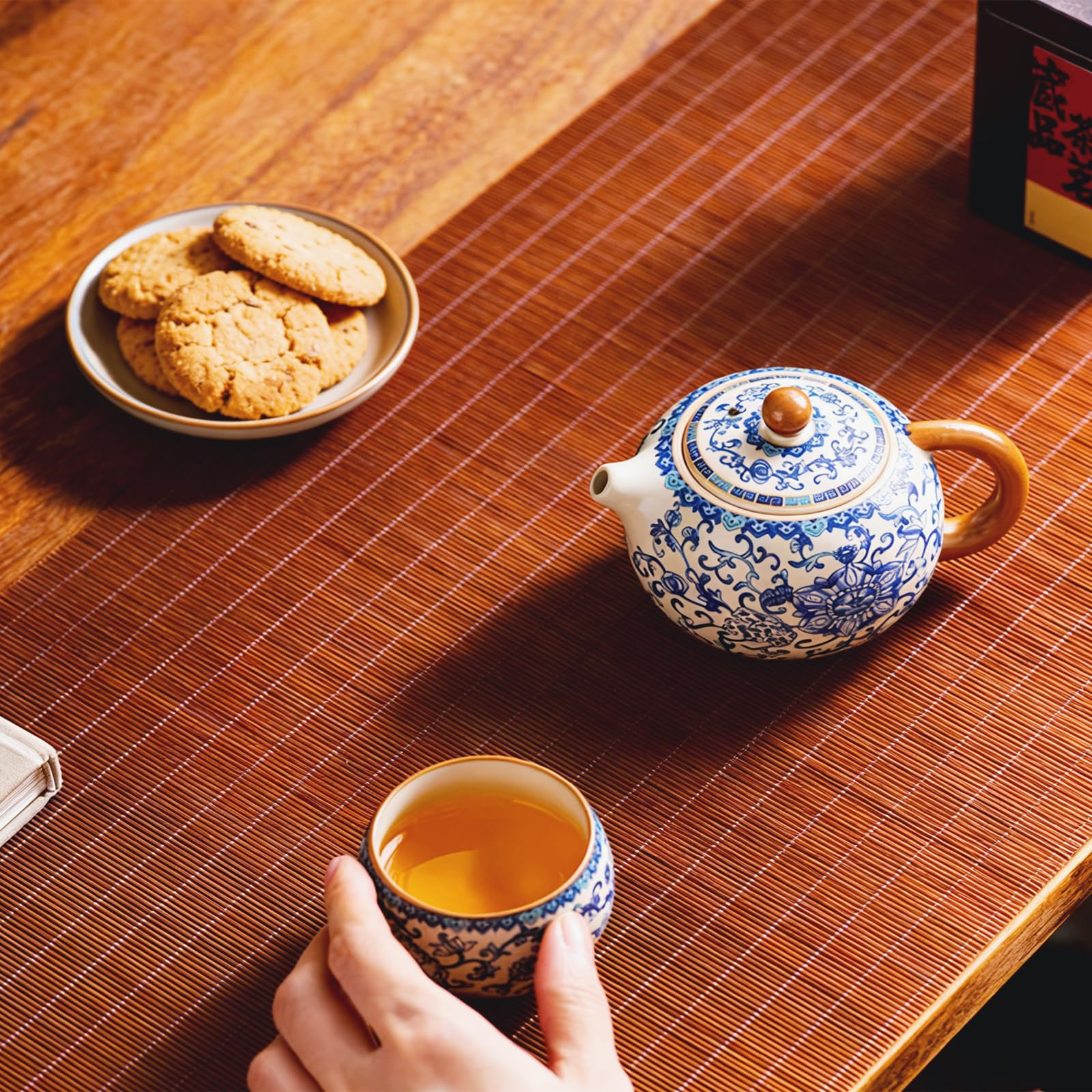 Blue and White Porcelain Small Kung Fu Teapot