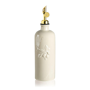 20-Ounce Ceramic Olive Oil Dispenser with Gold Spout