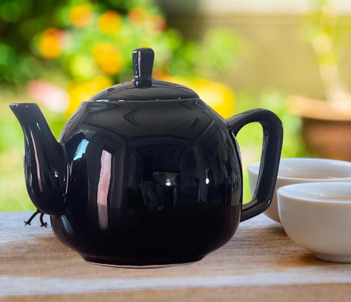 28-Ounce European Style Porcelain Teapot and Coffee Pot