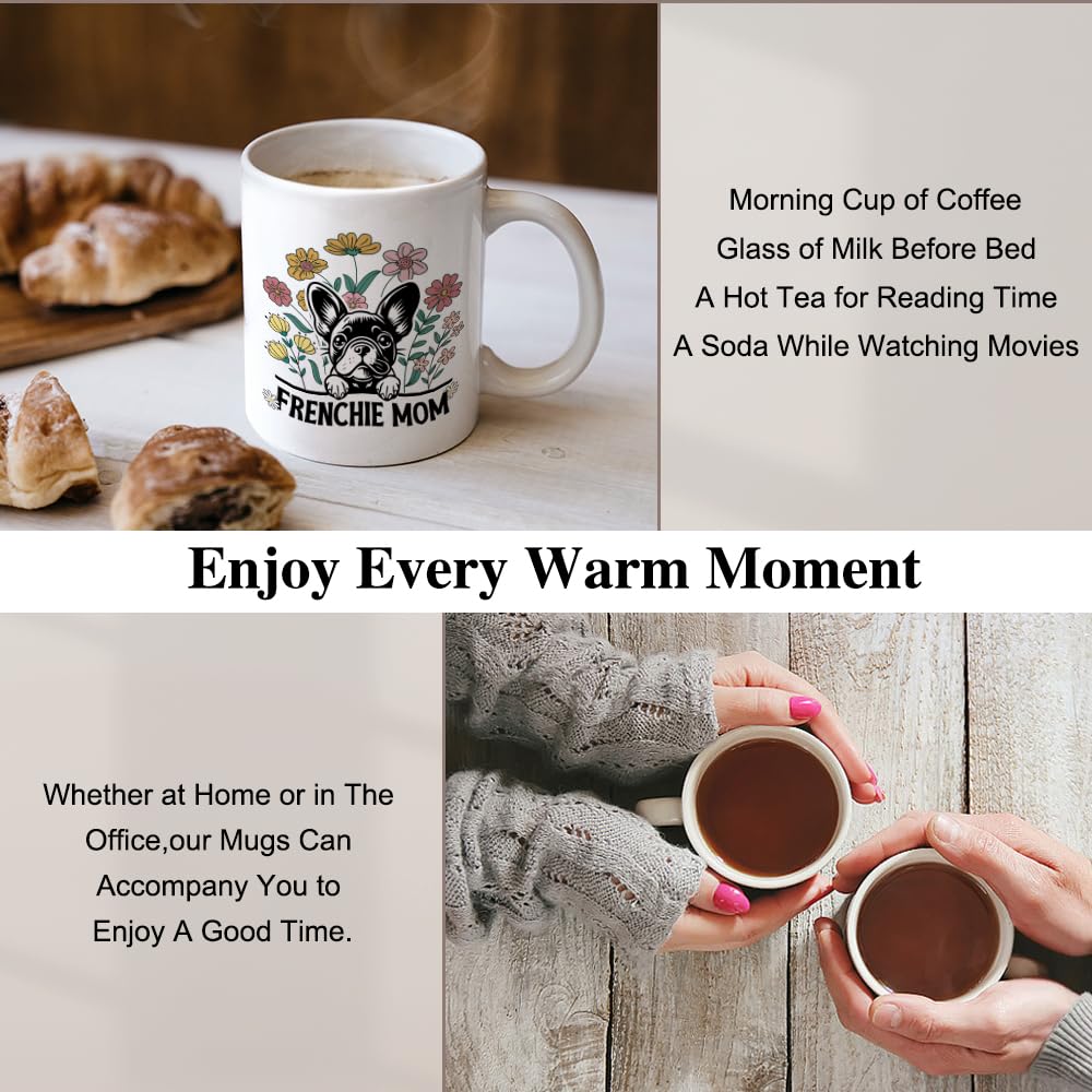 11-Ounce French Bulldog Mom Novelty Ceramic Coffee Mug