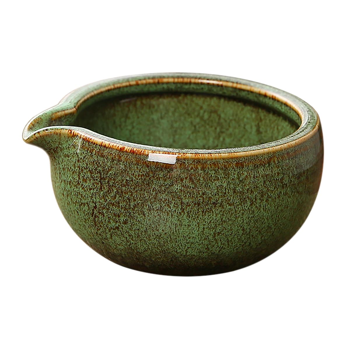 5.2-Inch Stoneware Porcelain Matcha Bowl with Spout