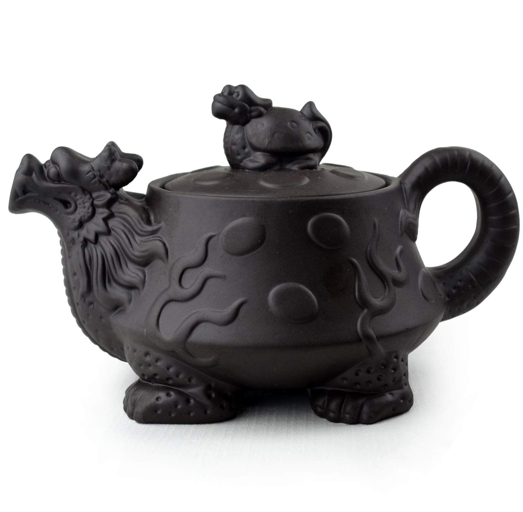 Yixing Purple Clay Dragon Teapot
