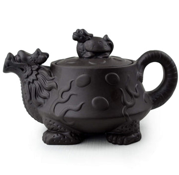 Yixing Purple Clay Dragon Teapot