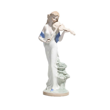 White European Style Ceramic Figure Statue for Tabletop and Bookshelf Decor