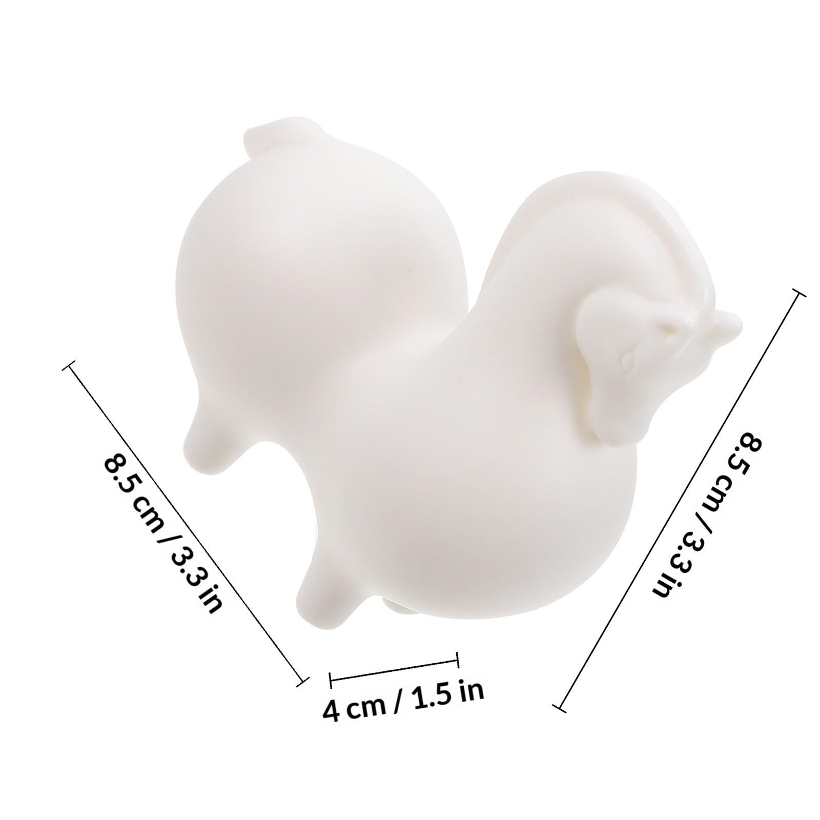 White Ceramic Horse Statue for Tabletop Decor