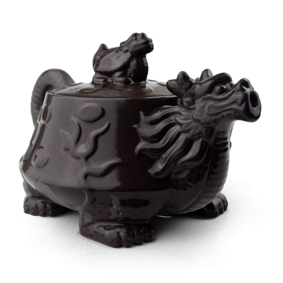 Yixing Purple Clay Dragon Teapot