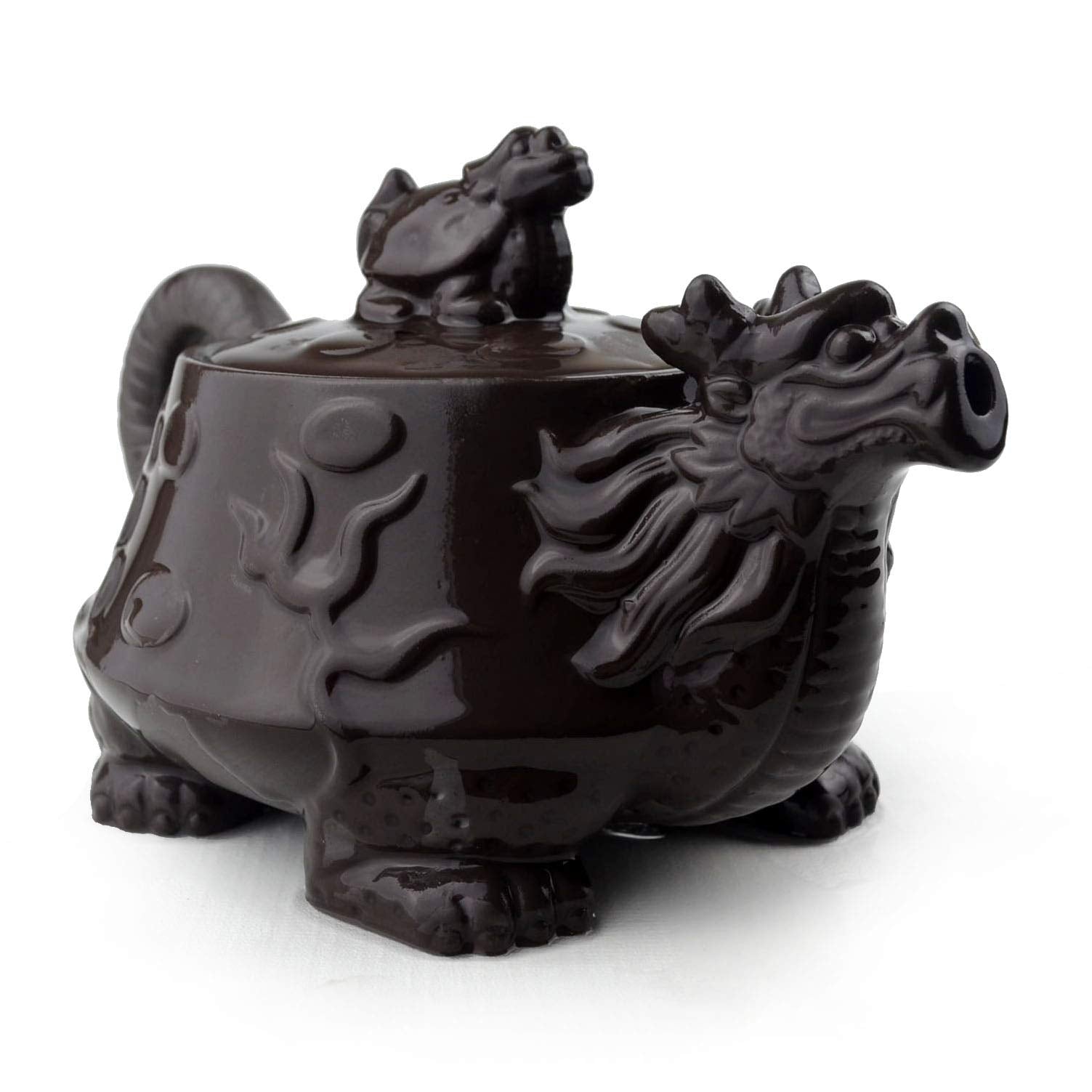 Yixing Purple Clay Dragon Teapot