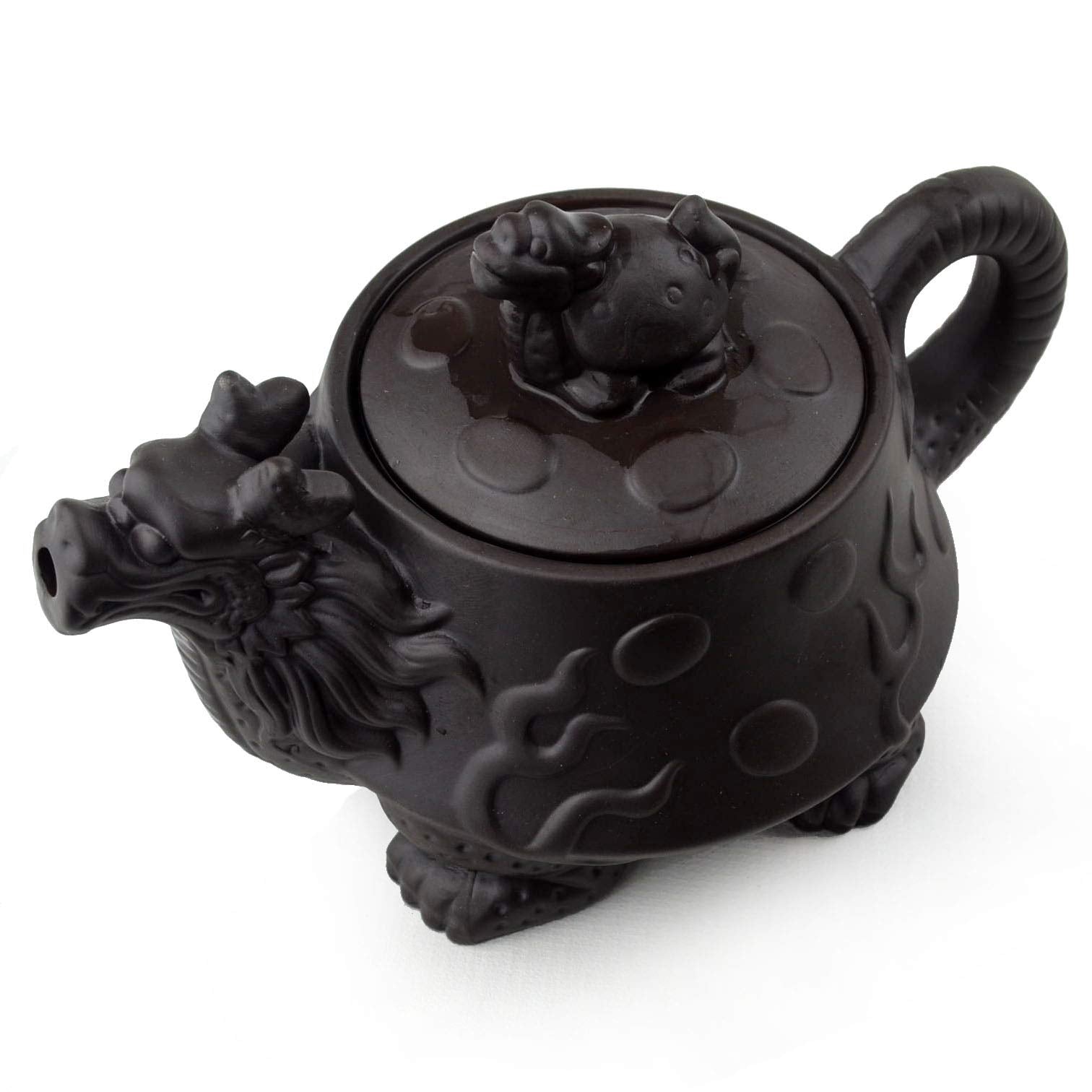 Yixing Purple Clay Dragon Teapot