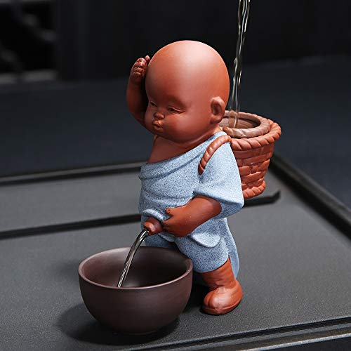Ceramic Little Monk Tea Infuser with Creative Water Spray Design