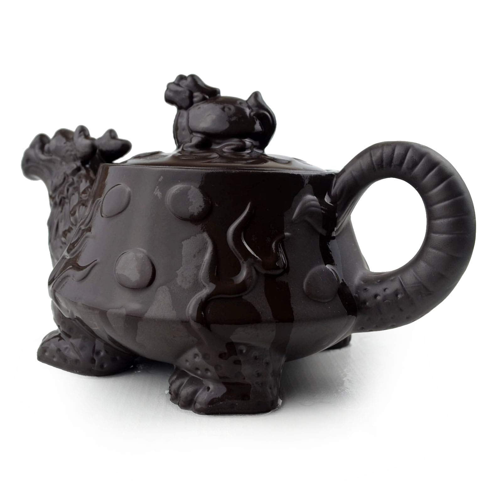 Yixing Purple Clay Dragon Teapot