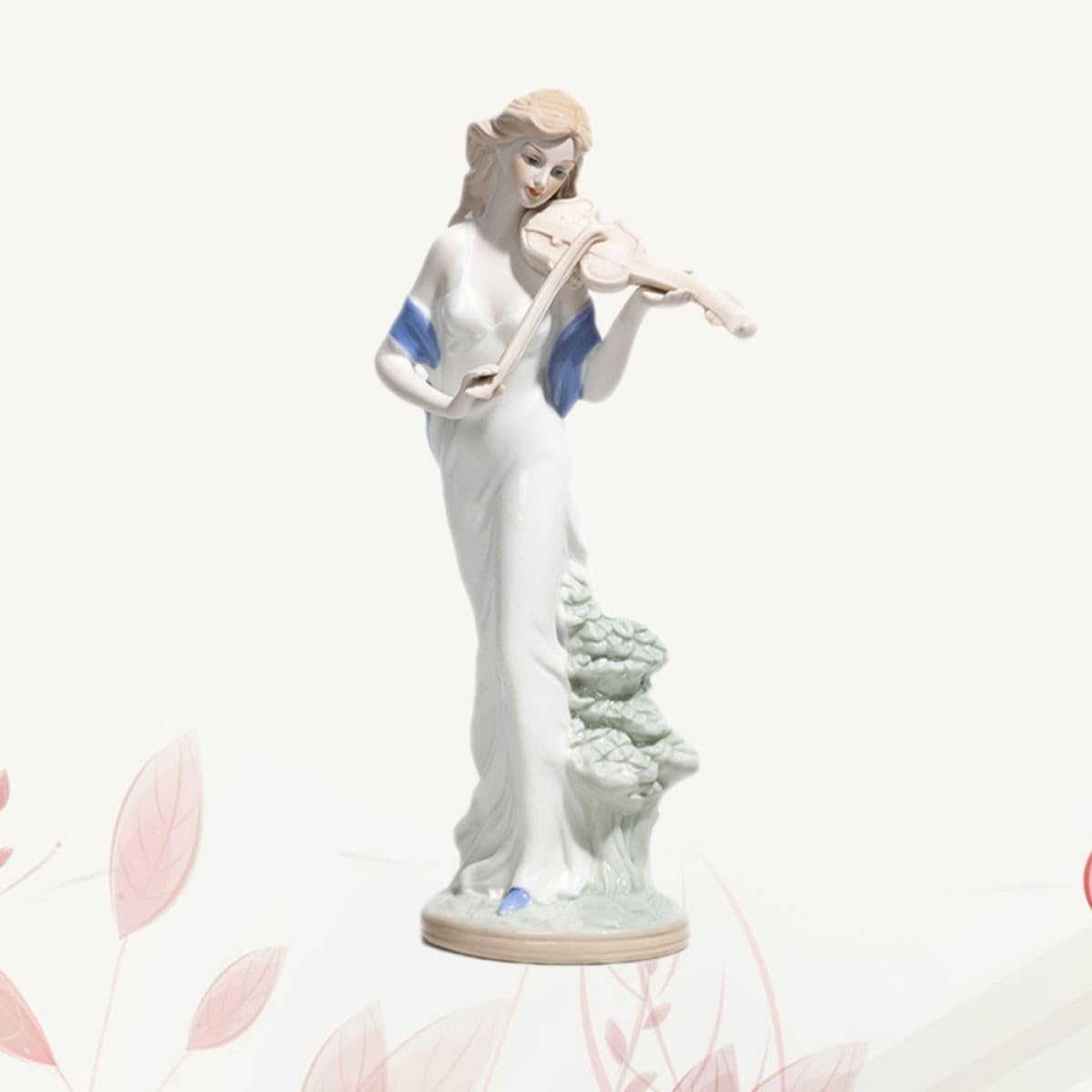 White European Style Ceramic Figure Statue for Tabletop and Bookshelf Decor