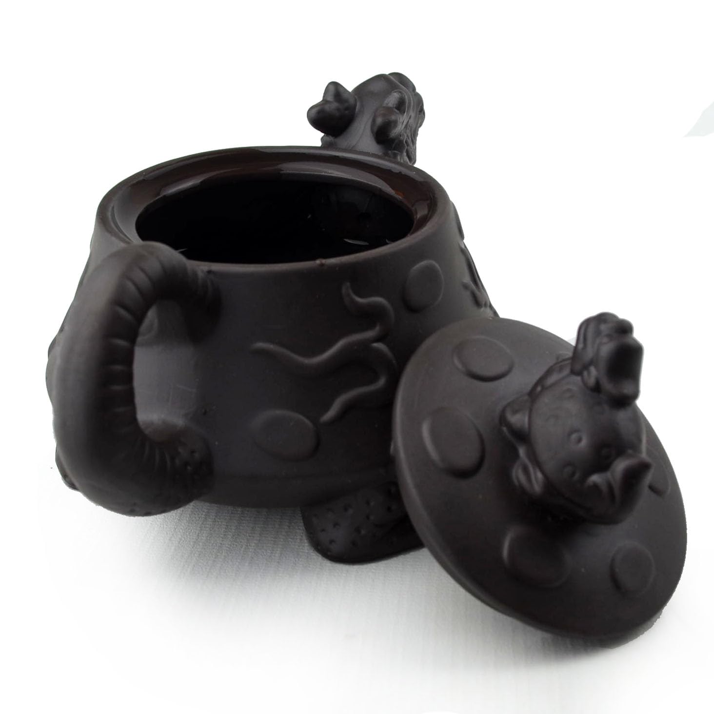 Yixing Purple Clay Dragon Teapot