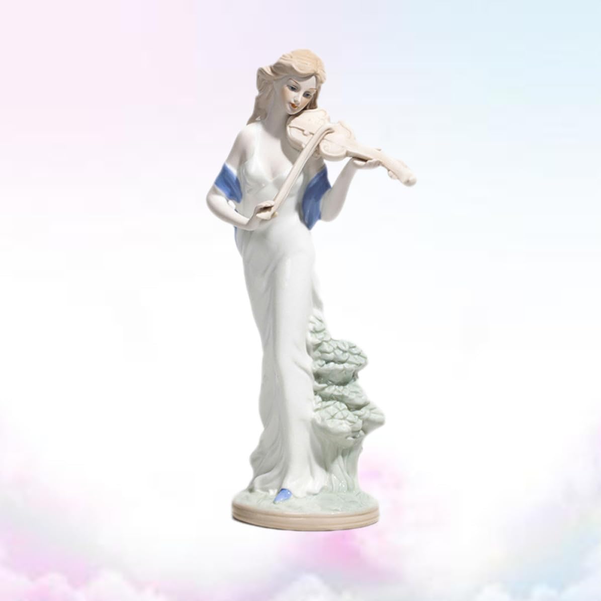 White European Style Ceramic Figure Statue for Tabletop and Bookshelf Decor