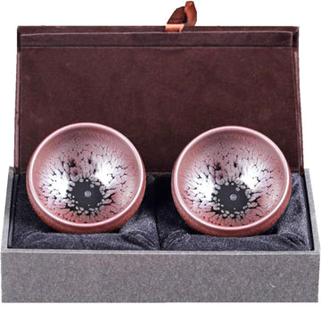 JianZhan Tenmoku Handmade Ceramic Tea Cup Set