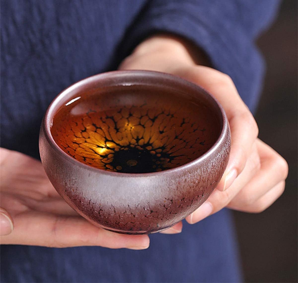 JianZhan Tenmoku Handmade Ceramic Tea Cup Set