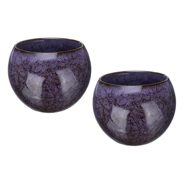 Handmade Kiln Change Ceramic Tea Bowl Set