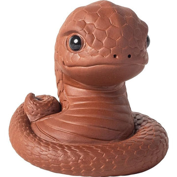 Chinese Zisha Snake Tea Pet, Handmade Purple Clay for Kung Fu Tea Tray