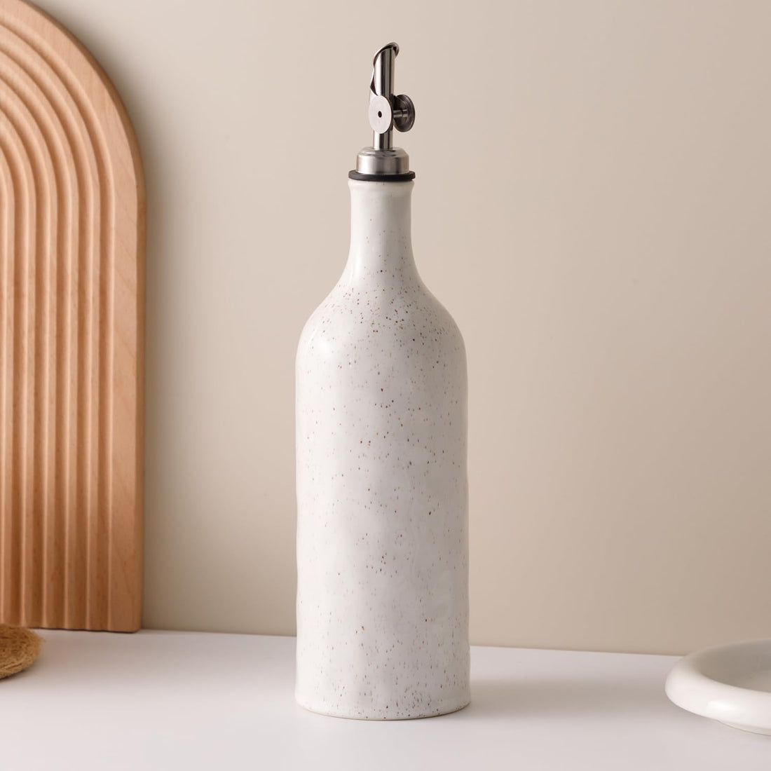 23-Ounce Ceramic Olive Oil Dispenser with Gravity Spout